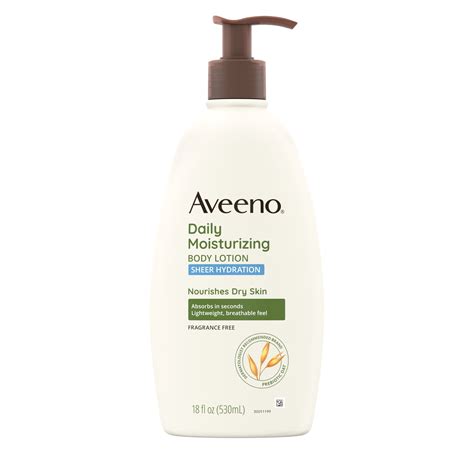 Close-up texture of Aveeno Daily Moisturising Lotion