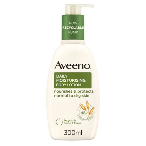 Swatches of Aveeno Daily Moisturising Lotion on skin