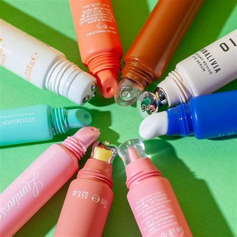 Illustration of sugar crystals and a lip balm tube