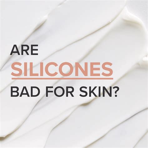 Infographic comparing the texture and feel of products with and without silicones like Dimethicone.