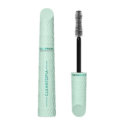 Close-up of CoverGirl Lash Blast Cleantopia Mascara wand with bristles