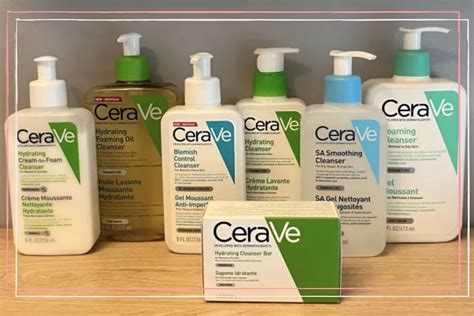 Collage of product packaging for CeraVe, Cetaphil, and Aveeno eczema-friendly body washes.