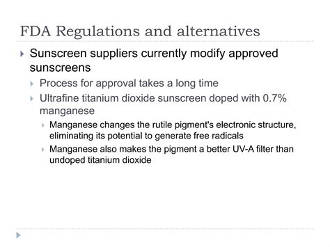 Flowchart illustrating the FDA's regulatory process for sunscreen active ingredients.