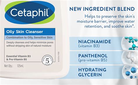 Comparison of ingredients and benefits of Cetaphil Oily Skin Cleanser and Cetaphil Daily Cleanser