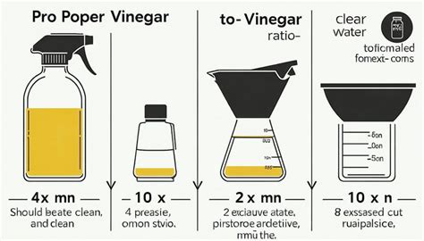 Infographic showing the correct dilution ratio for apple cider vinegar and different methods of application for psoriasis (bath, compress, scalp).