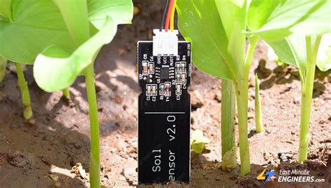 Diagram illustrating the principle of a capacitive soil moisture sensor measuring soil moisture.