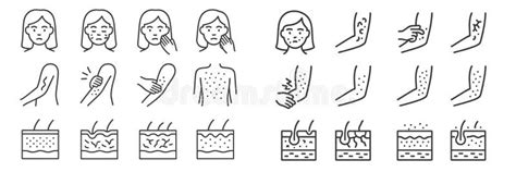A visual representation of common areas of the body affected by skin picking, such as the face, arms, and hands, with examples of skin imperfections that might be targeted.