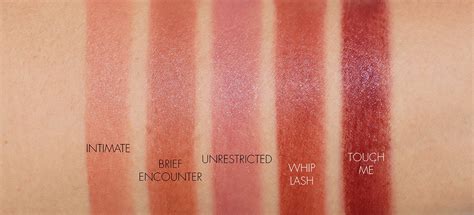 NARS Soft Matte Tinted Lip Balm shade range infographic