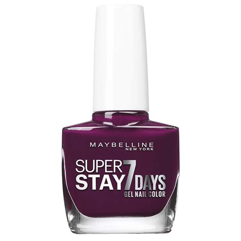 Close-up image of a nail with the first thin coat of Maybelline Super Stay 7 Days Gel Nail Color, showing a slightly patchy application.