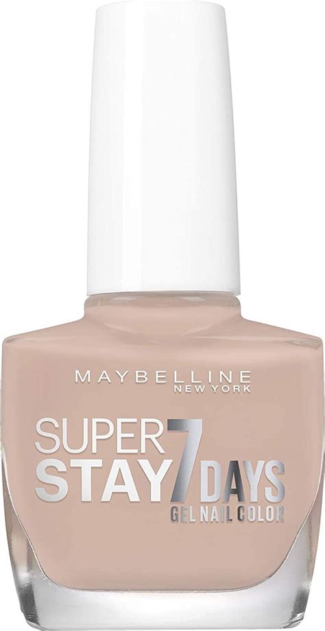Image of a nail with the second, opaque coat of Maybelline Super Stay 7 Days Gel Nail Color, highlighting the shine and a slight flood on the sidewall.