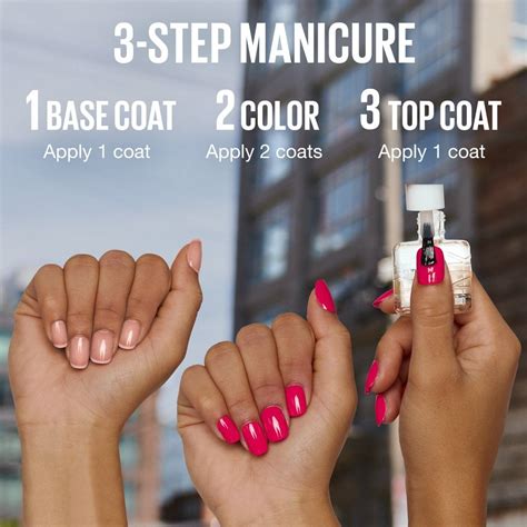 A comparison image showing a manicure with Maybelline SuperStay Gel Nail Color after 6 days of wear, highlighting minimal chipping.