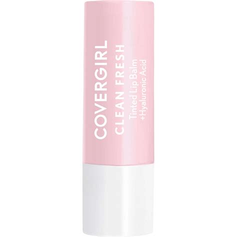 Comparison chart showing features of Covergirl Clean Fresh Tinted Lip Balm vs. Covergirl Oh Sugar! Lip Balm.