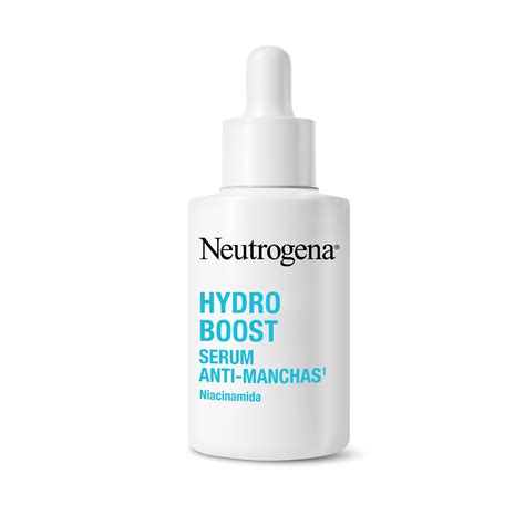 Collage of Neutrogena Hydro Boost Serum product shots and application images