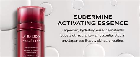 Infographic detailing the key ingredients of Shiseido Eudermine and their benefits