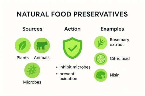 Infographic comparing different types of preservatives and their safety profiles.