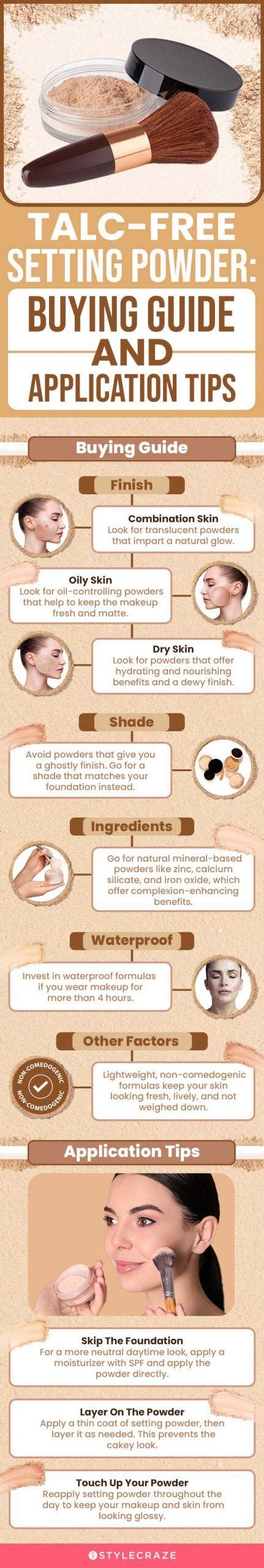 Infographic illustrating how talc absorbs oil and moisture from the skin to create a matte finish.
