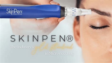 Close-up of SkinPen device during microneedling procedure