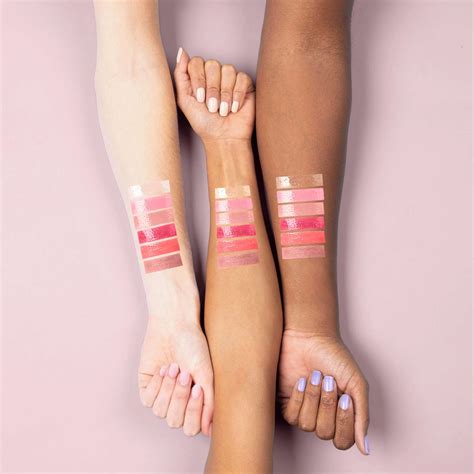 Swatches of Florence by Mills Get Glossed Lipgloss shades