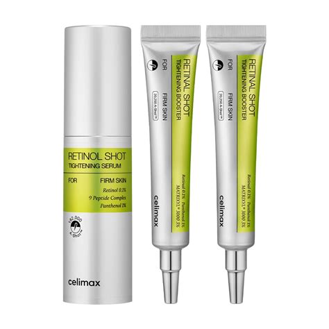 Product packaging and texture shot of a retinol youth serum