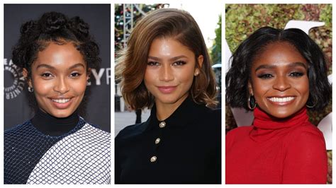 A stylized graphic highlighting prominent Black actresses with their names and iconic roles.