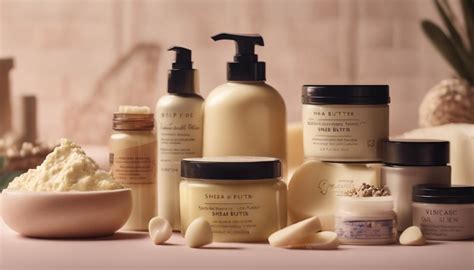 Aesthetic flat lay of natural skincare products featuring shea butter, aloe vera, and jojoba oil.