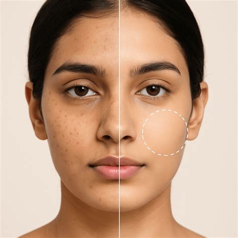 Split image showing a person's face before microdermabrasion (showing dullness and uneven texture) and after microdermabrasion (showing brighter, smoother skin).