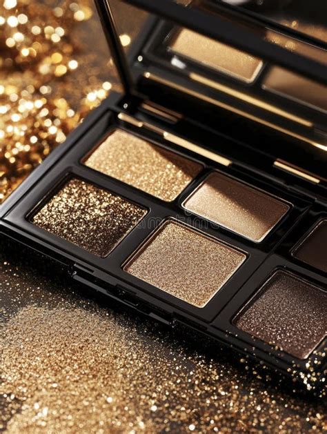 A luxurious eyeshadow palette with pearlescent and shimmering shades.