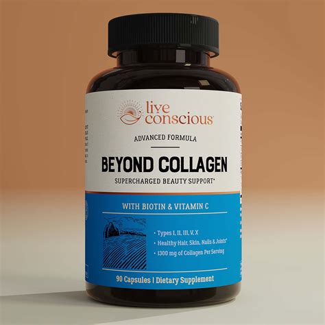 Image of the Beyond Collagen® Capsules bottle with clear labeling of ingredients.