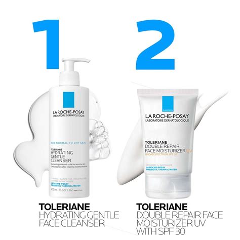 Texture swatch of La Roche-Posay Toleriane Hydrating Gentle Cleanser