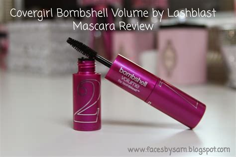 Photo comparing the large size of the Covergirl Bombshell mascara tube to a standard-sized mascara tube.