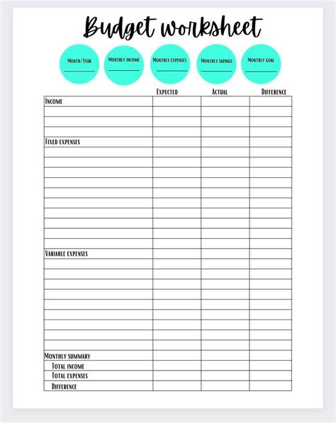 A simple budget worksheet template for calculating bridal makeup costs, including base fees, add-ons, and gratuity.