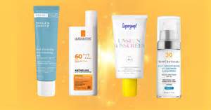 Collage of modern mineral sunscreen products, highlighting their improved textures and packaging.
