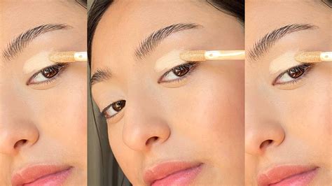 Visual comparison of eye makeup with and without primer.