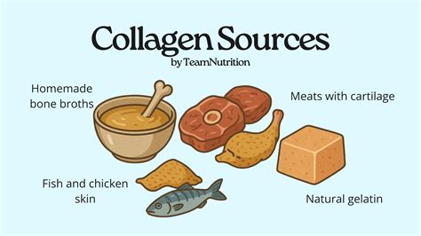 Infographic showing the growing global market share of different collagen sources (bovine, marine, poultry, porcine).