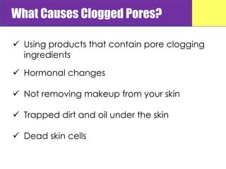 Infographic explaining pore structure and common causes of pore clogging.