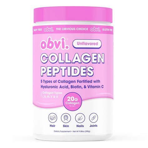 Product shot of unflavored collagen powder next to a hot and cold beverage, highlighting its versatility.