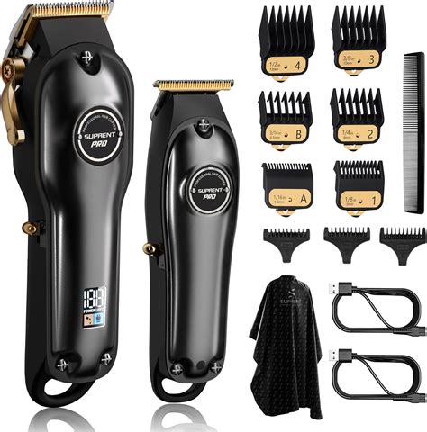Showcase of high-quality barber shears and trimmers.