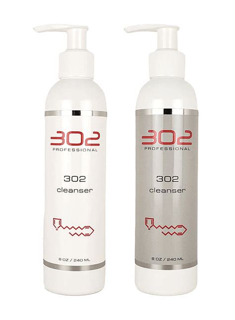 A selection of 302 Professional Skincare products, including moisturizers and cleansers.
