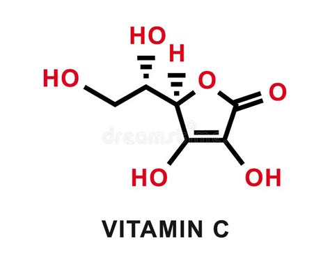 Illustration of the molecular structure of Vitamin C and Niacinamide