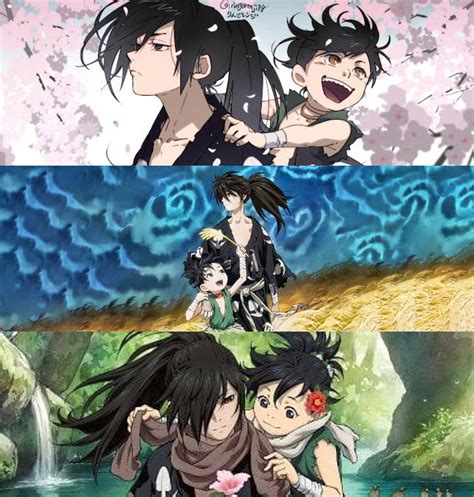 Hyakkimaru in action against demons, showcasing his prosthetic limbs and aura-based sight.