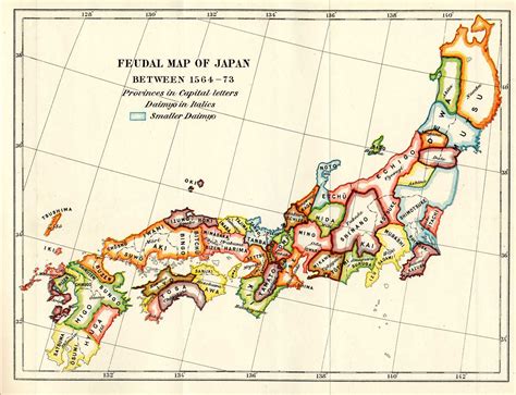 A map of feudal Japan indicating key locations from the Dororo series.
