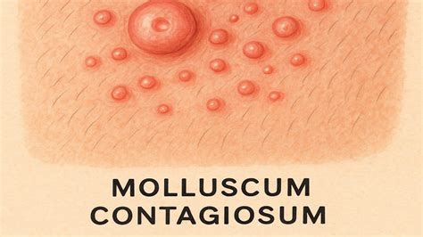 Diagram illustrating different treatment methods for molluscum contagiosum.