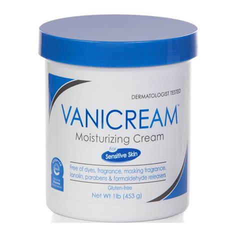 Close-up of Vanicream Moisturizing Cream texture, showing its thick consistency.