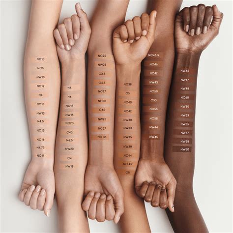 Comparison swatches of Maybelline SuperStay Skin Tint and MAC Studio Fix Fluid foundation
