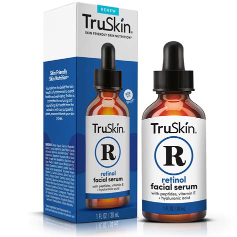 Screenshot compilation of positive Amazon reviews for TruSkin Retinol Serum, highlighting key phrases like