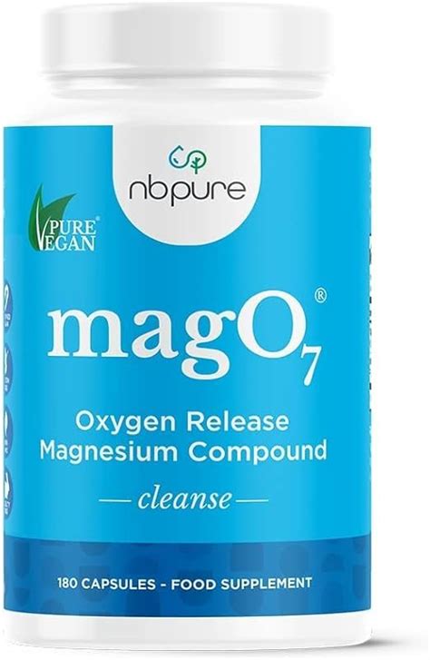 Product shot of NB Pure Mag O7 highlighting its natural and vegan ingredients.