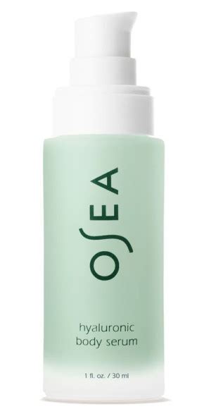 Osea Hyaluronic Acid Body Serum bottle with aloe and water elements
