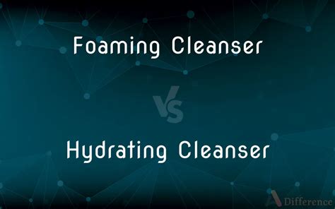 Illustration explaining the difference between foaming cleansers and cleansing milk, highlighting the gentle, hydrating properties of the latter.