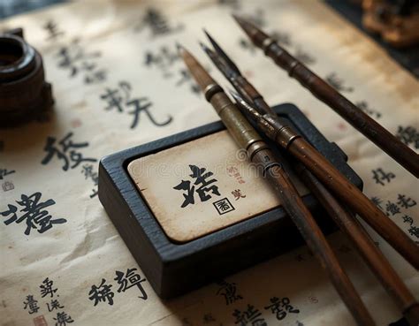 an illustration of ancient Chinese calligraphy