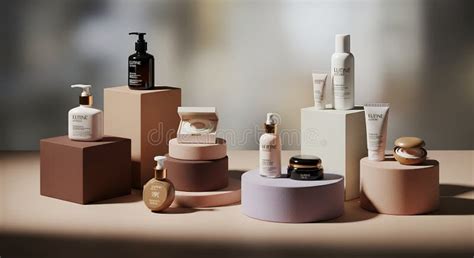 A visually appealing arrangement of Korean skincare products, showcasing various bottles, jars, and sheet masks, set against a clean, minimalist background.